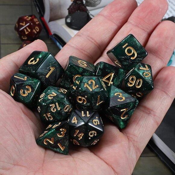 Polyhedral Dice Set - DND Role Playing Dice for Dungeons and Dragons RPG Table G - Picture 5 of 7